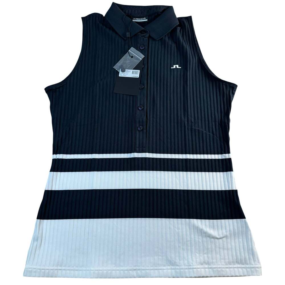 J.Lindeberg Tess Sleeveless Golf Top Navy Size M NWT